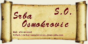 Srba Osmokrović vizit kartica